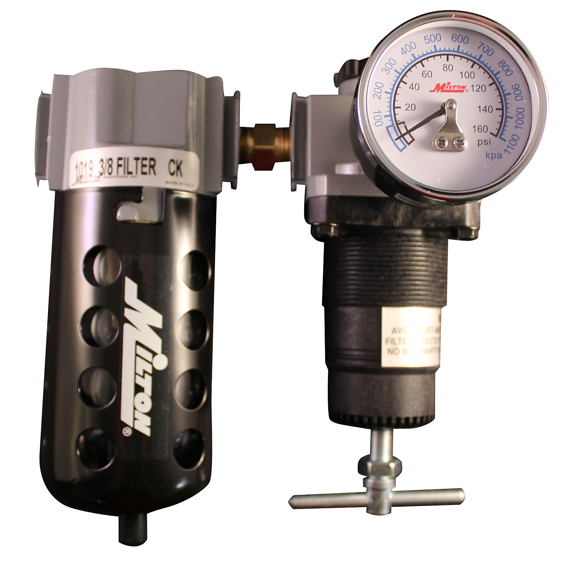 Milton, Filter-Regulator Duo, Max. PSI 150 PSI, Model# 1107